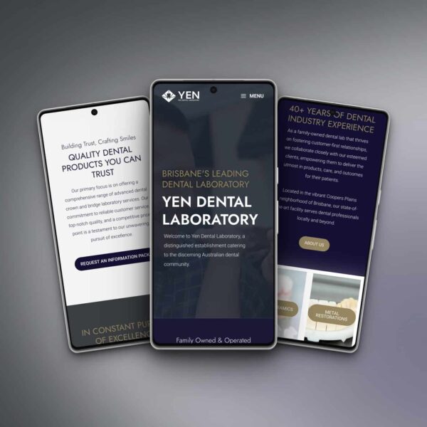 Yen Dental: A mobile app design for a dental laboratory.